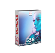 Load image into Gallery viewer, 558+ Photoshop Actions Bundle

