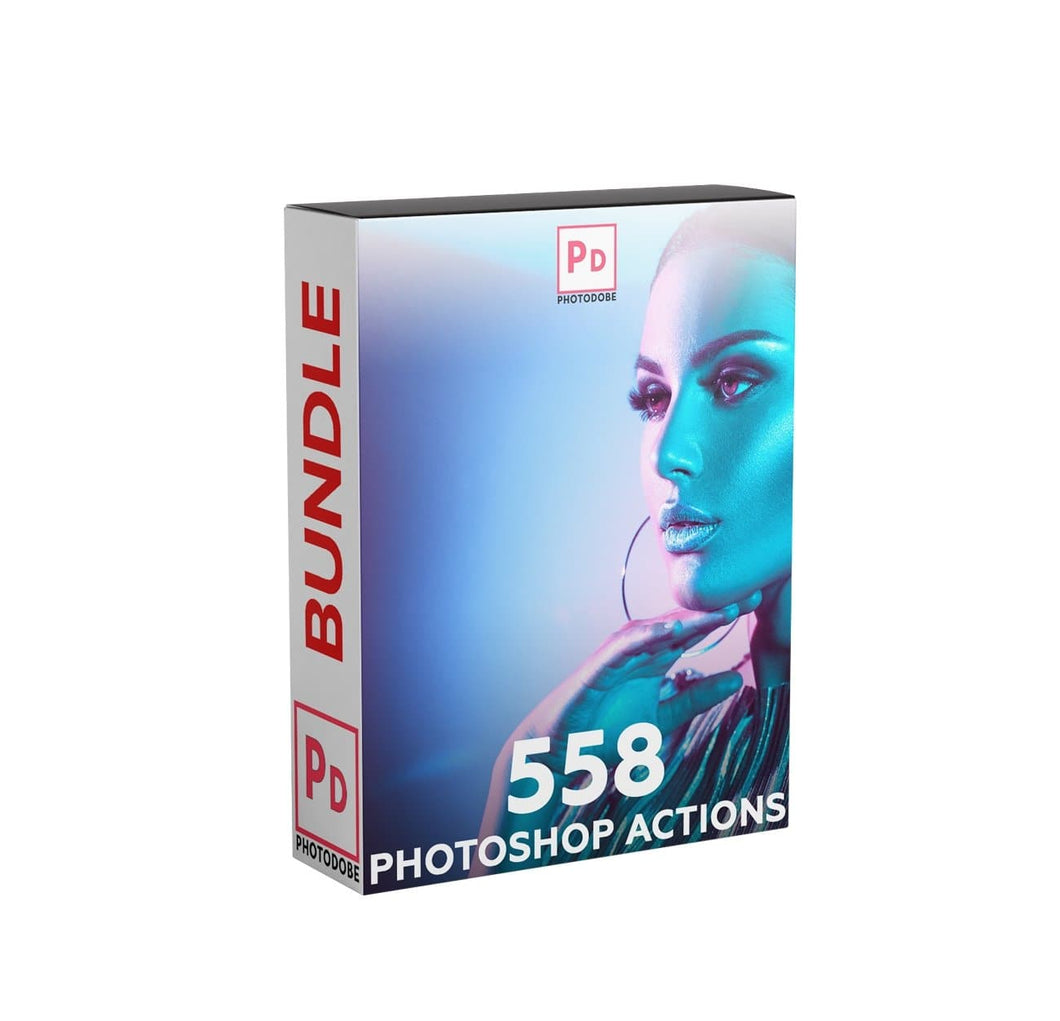 558+ Photoshop Actions Bundle